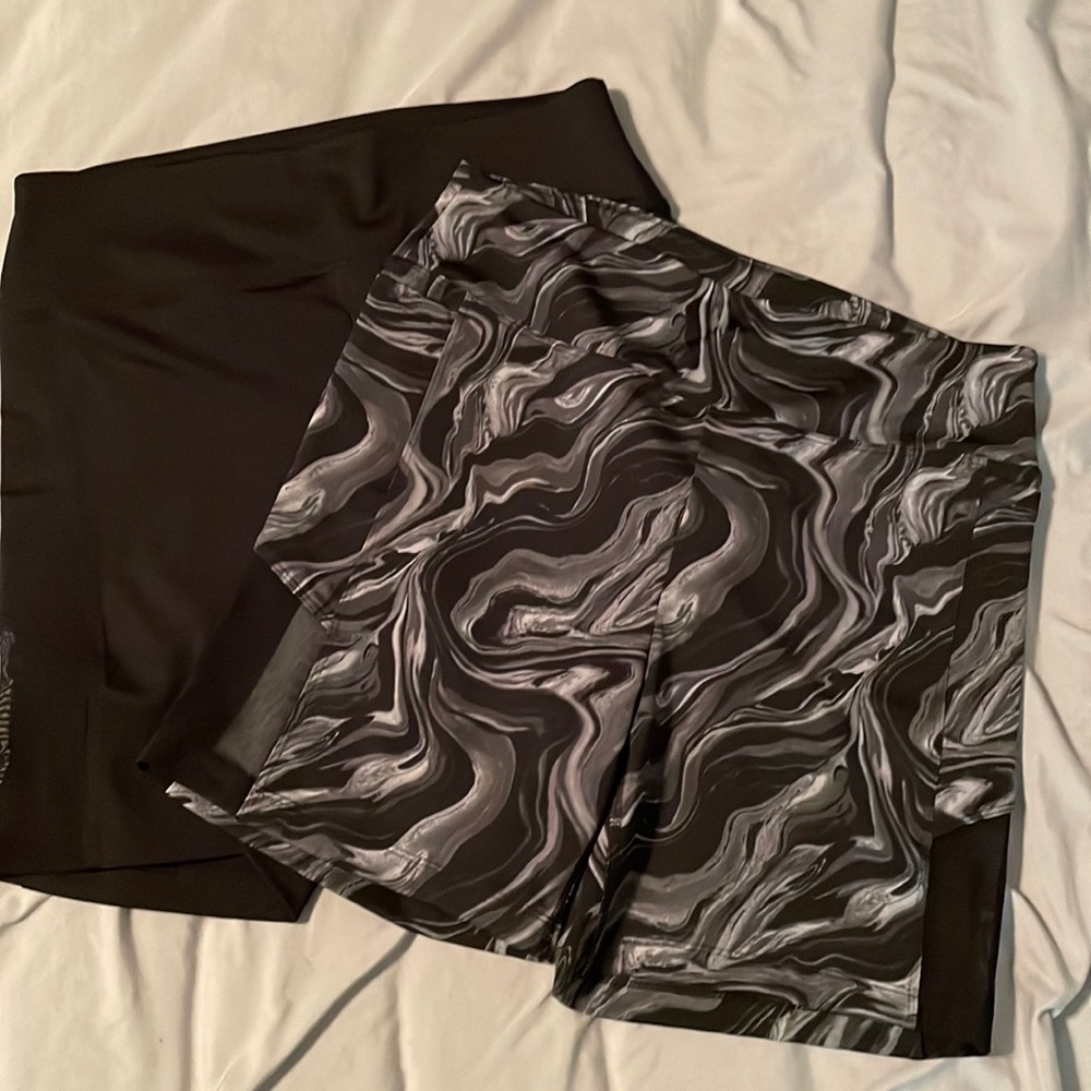 2 pair of PINK bike shorts